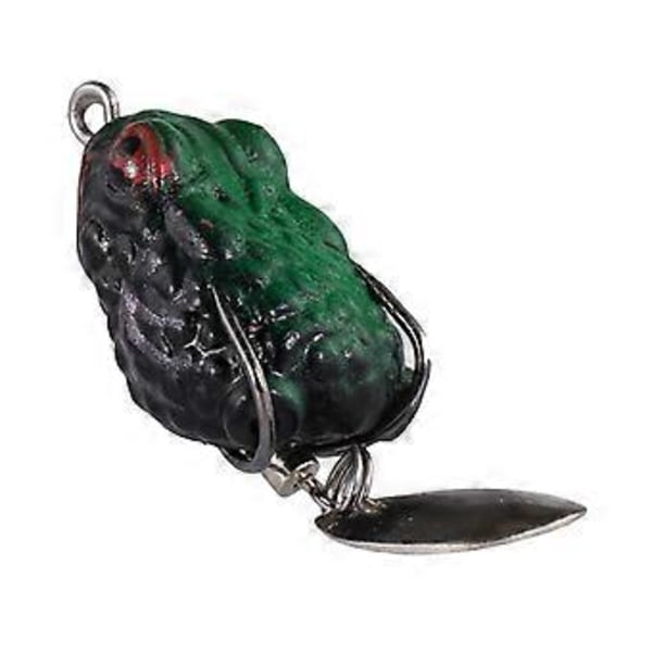 Topwater Lokkemad, Frø Lokkemad, Metal Pailletter, Silikone Bass Fiskekrog Dobbeltkroge, Fiske Crankbait Lokkemad, Flyder på Vand Lokkemad til Ferskvand (Style A)