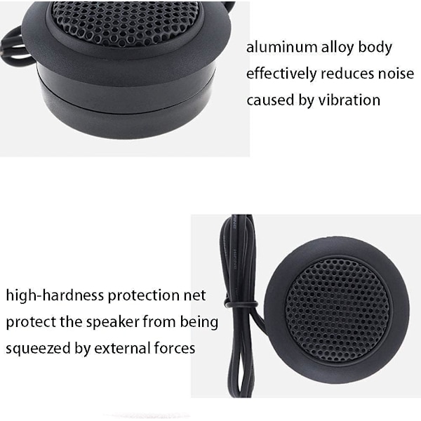 Bilstereo-högtalare, ddt-s30 diskant, 320 W maximal effekt Elite nd aluminiumdome-diskant