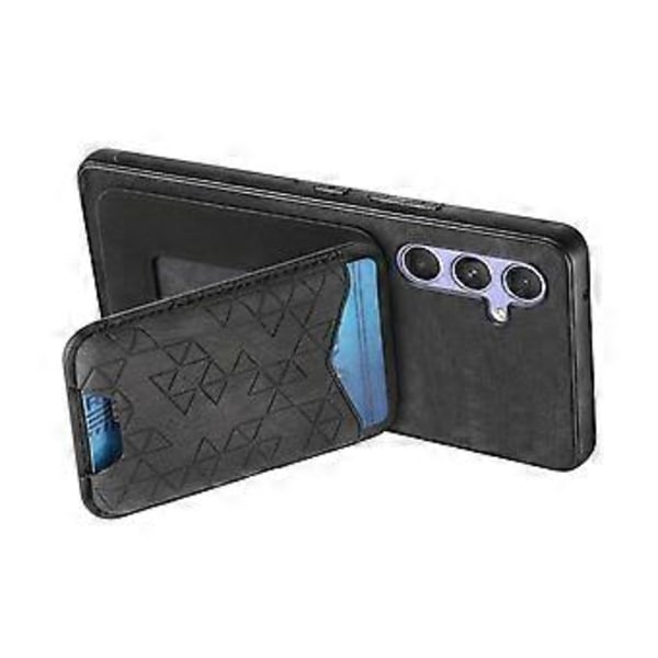 Til Samsung Galaxy 54 5G Etui med Præget Mønster Kortholder Støttefod Læder Bagside Cover (Style D)