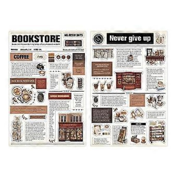 Kaffe Scrapbogspapir, Vintage til Scrapbooking Junk Journal Forsyninger med Limtape