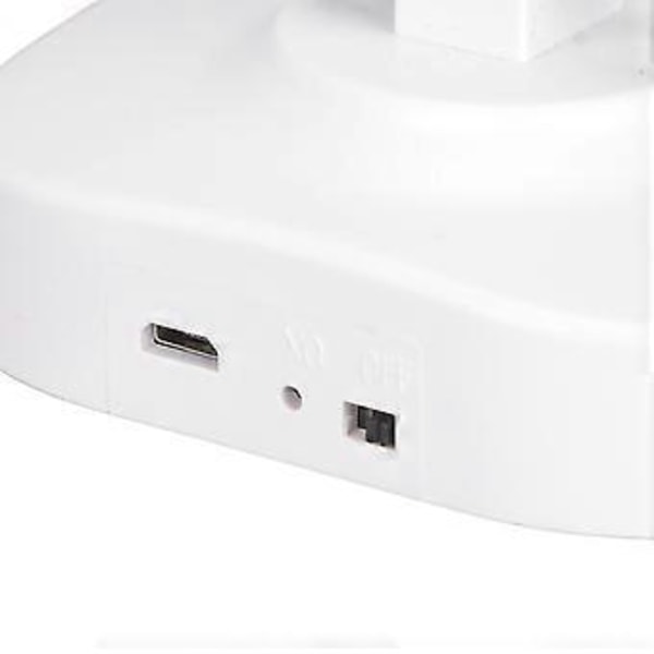 LED Bordlampe Øyebeskyttelse Sammenleggbar 3 Fargelys USB Oppladbar Bordlampe for Bord Arbeidsbenk Sybord