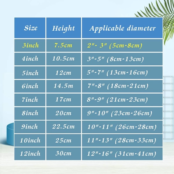 12 Pak Sort Plastik Plade Staffeli - Sort - 3 Tommer, Display Stativ