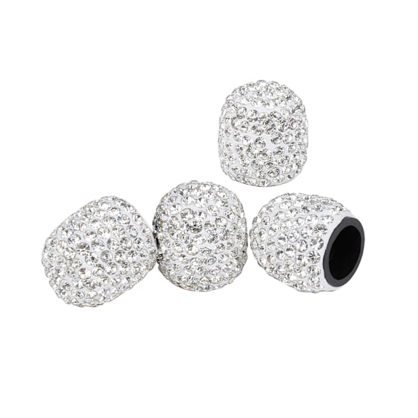 4-pack kristall strass däckventilstammskydd, hjuldäckventil, damm