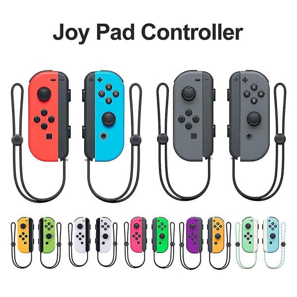 Joypad för Switch Joy Controller för Nintendo Switch Trådlös Gamepad Joy Trådlös Switch Gamepad Rörelsekontroll Joy Pad Gray Gray