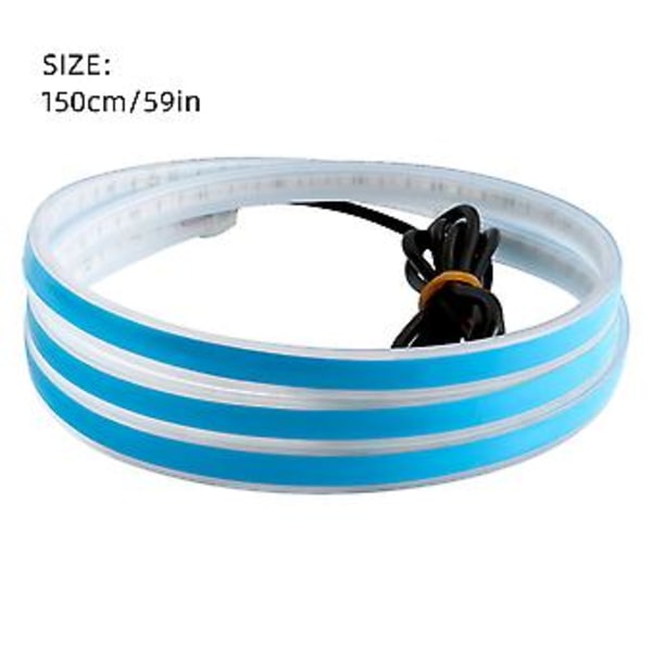LED-lysstripe for panseret - DRL-blinklys, 150 cm, vanntett, enkel installasjon, ideelt for biler, tilhengere, lastebiler ( )