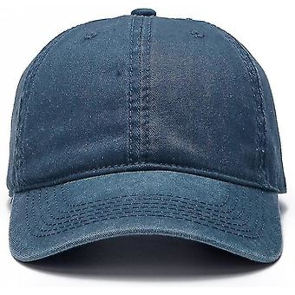 Mænd Kvinder Almindelig Bomuld Justerbar Vasket Twill Lav Profil Baseball Cap Hat (a1008) ( )