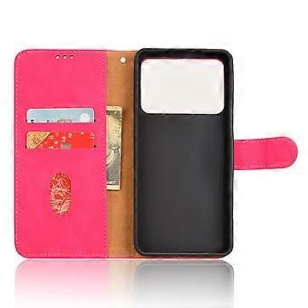 Til Xiaomi Redmi K70 Ultra Læder Etui Hud-Følelse Anti-Drop Wallet Flip Telefon Cover (Style D)