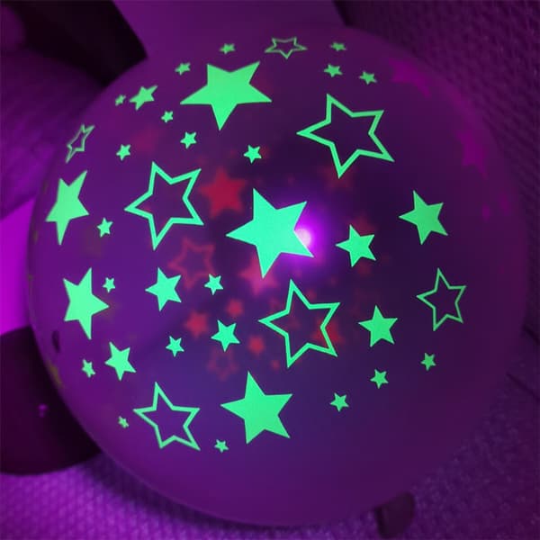 20 stk. Neon Balloner Glow Dot Mini Balloner til Black Light Fest
