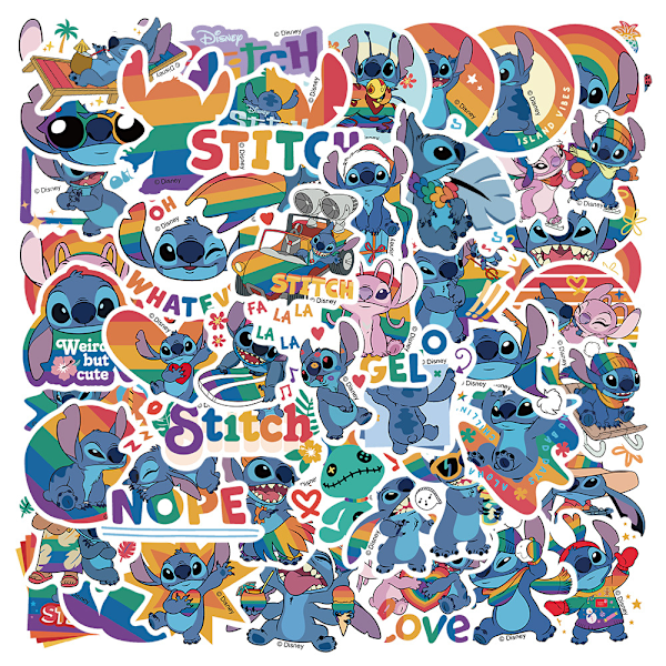 50 Tarraa, Lilo ja Stitch -tarrat