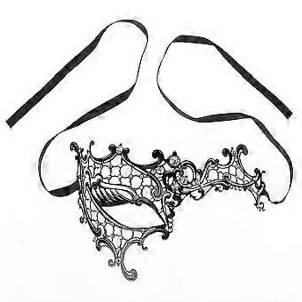 Maskeradmask för kvinnor Metall Venetiansk Cosplay Maskerad Maskeradbal Fancy Party