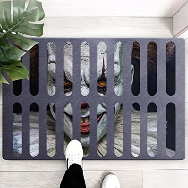 1 stk (Typ-1) Halloween Dørmåtte Halloween Klovn Tæppe 3D Illusion