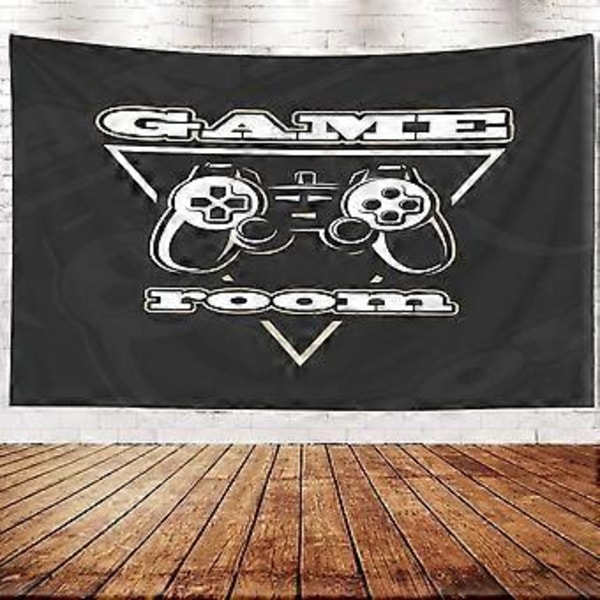 Spelväggstavla, Crannel Game Gammal Retro Vintage Monokrom Stil Skylt Banner Emblem Logotyp Videospel Väggbonad 80x60 Tum Väggkonst Väggbonader Han