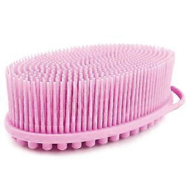 Kuoriva silikoninen vartalonpesin, helppo puhdistaa (Pinkki)