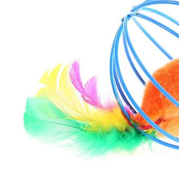 Piirretty Leikkikalu Kissalle, Tikku Höyhen Varsi Hiiri Leikkikalu Mini Kello Kissalle Saalistaja Kiusaaja Interaktiivinen Kissalle Leikkikalu Satunnainen Väri Lemmikkieläinten Tarvikkeet ( )