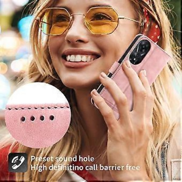 DIERFENG DF-03 til Oppo A78 5G Læder Telefon Cover Linjer Prægning Cover med Stand Wallet (Style B)