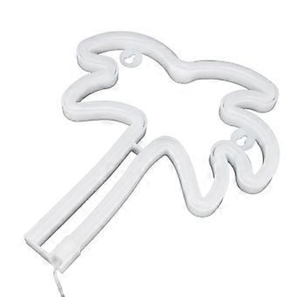 Kokospalmsformad LED Neonlampa Nattlampa för Vardagsrum Sovrum Klubb Bar USB/Batteridriven Grön