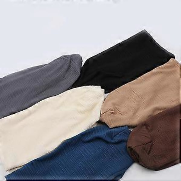 Afslappet Beanie Oversized Slouchy med Åndbart Uld Klassisk Bølgemønster Design Til Fødselsdag Jul Thanksgiving Gave (Kaffe)