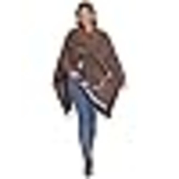 Poncho Dam Kvinna Vinter Varm Elegant Poncho Pläd Poncho Kappa Stickad Poncho Kavaj Vinter Poncho Halsduk Kvinna Present till Födelsedag Jul
