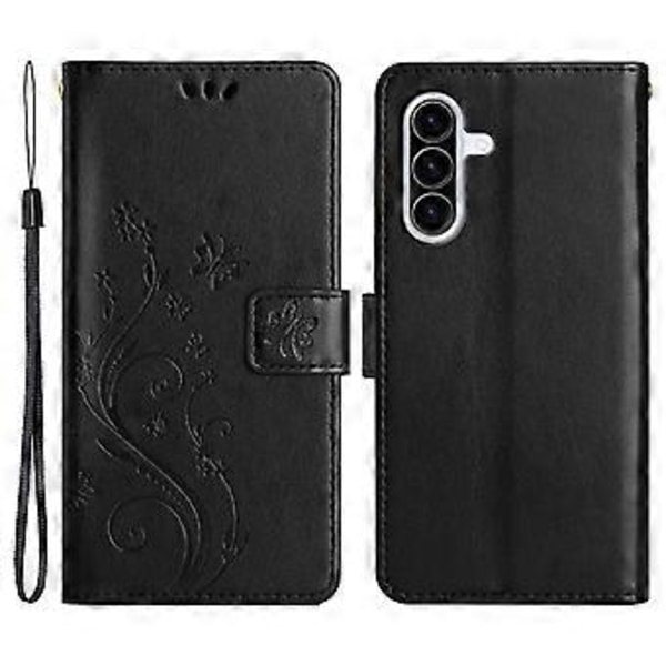 Til Samsung Galaxy A26 5G Etui PU Læder Telefon Wallet Cover med Rem (Style K)