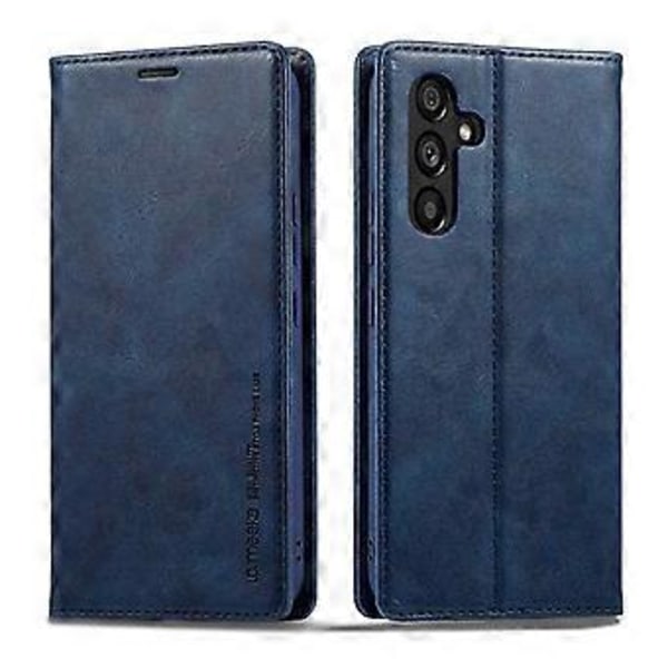 LC.IMEEKE Til Samsung Galaxy S24 Etui Magnetisk RFID-blokerende Telefonpung Cover - Blå (Blå)