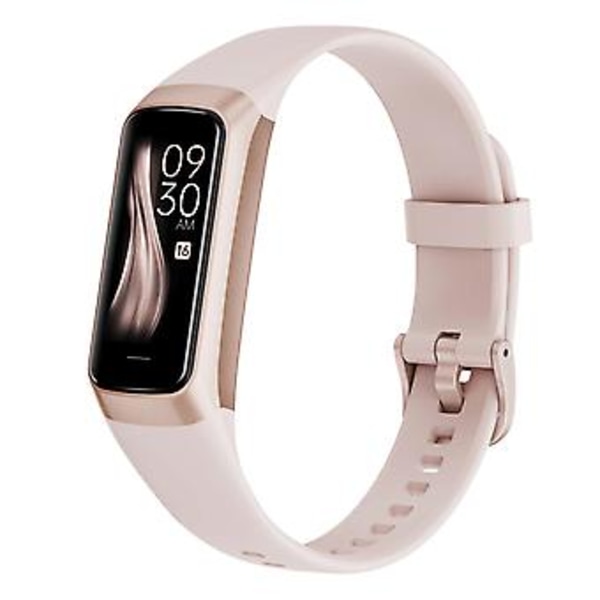 Fitness Tracker Smartklokke, Aktivitetstracker med 1,1\" AMOLED Berøringsskjerm i Farger, Vannresistent Steptracker for Android iPhones -GSL  Rosa