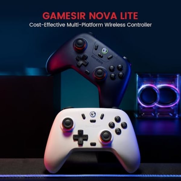 Lätt 2.4g trådlös handkontroll för Windows PC, iPhone, Android, Switch & Steam Deck, Bluetooth handkontroll Gamepad med Ha