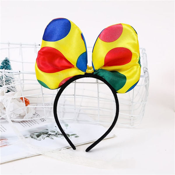 2 stk sløyfesett Jumbo Polka Dots sløyfehodebånd av Funny Party Hats for