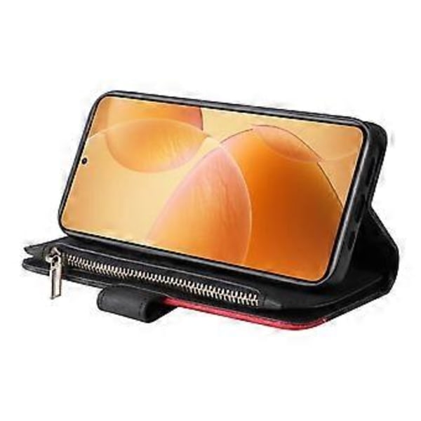 KT Multi-Function Series-5 Til Xiaomi 14T Pro Etui Lynlås Pung Læder Telefon Cover Stativ (Style B)