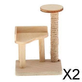 2x1/12 Dukkehus Moderne Kat Miniaturer Møbelmodel Dekor