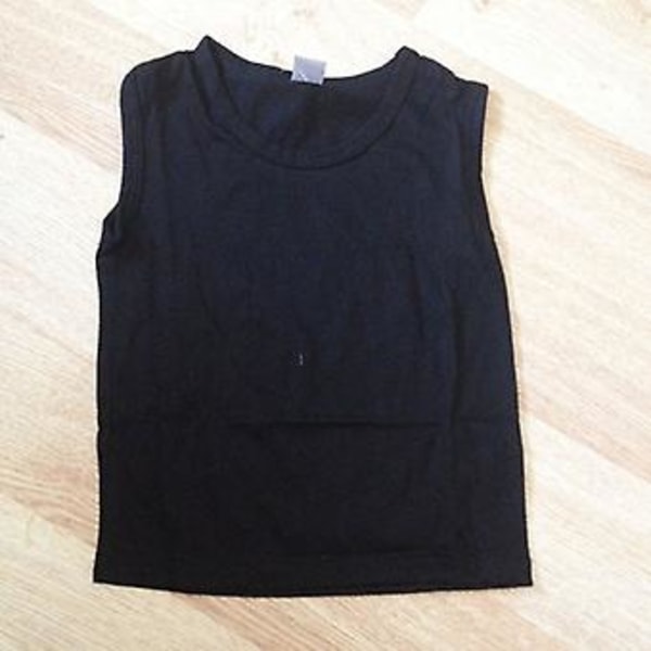 3 stk./sæt Børnetøjs Piger Sommer Tanktop Blomster Lange Bukser Pandebånd Outfit (4-5 år)