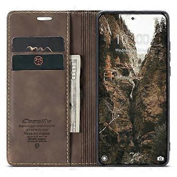CASEME 013 Serie Læretui med Kortholder til Xiaomi 14 Pro - Business Stil()