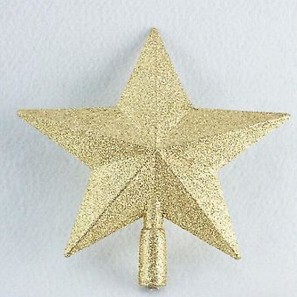Julglitterstjärna Toppdekoration för Julgran Fest (Guld)