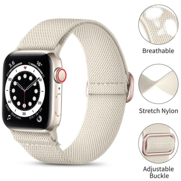 Loop-rem til Apple Watch-rem, justerbar nylonrem