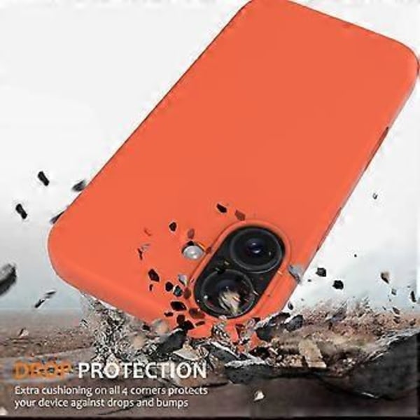 Til iPhone 16 Cover Kompatibel med MagSafe Anti-Drop Flydende Silikone Telefon Cover (Style E)