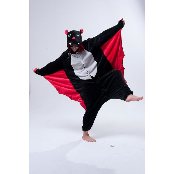 Halloween Unisex Fancy Dress Costume Hoodies Pajamas Sleep Wear Ba Bat S for 150 to 160cm