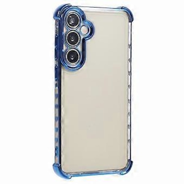 For Samsung Galaxy A55 5G Gjennomsiktig Deksel Sidehjerte Elektroplettert TPU Telefondeksel (Stil E)