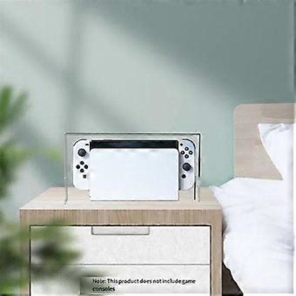 Displaybox Dammskydd för Switch NS Spelkonsol Dockningsstation Skyddsfodral Akryl Hårda Skydd