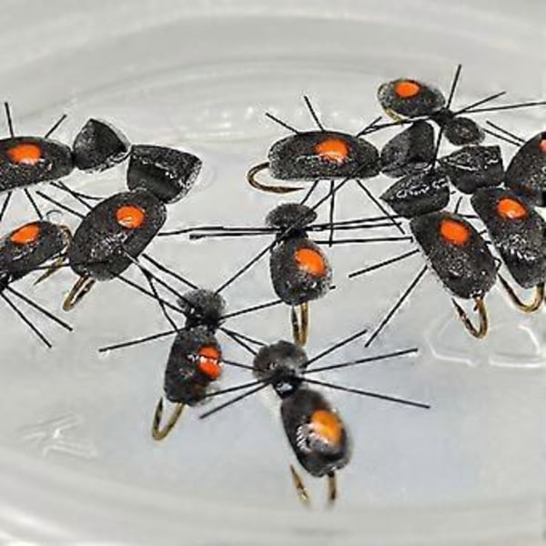 5x Torrflugefiske Beten Flugsimuleringsbeten Handgjorda Konstgjorda Fiskebeten med Krok för Sjöentusiaster Män Nybörjare (Stil B)