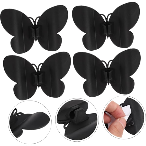 4 stk Butterfly Winder kabelholderklips kjøkkenapparat ledningsvikling