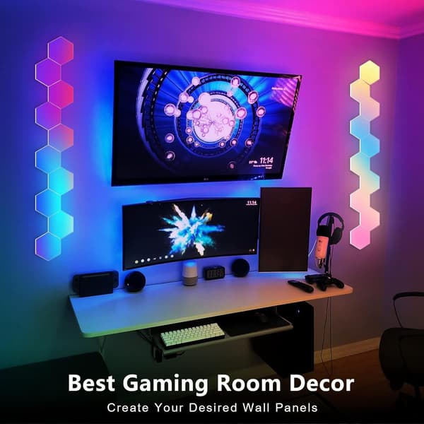 Intelligent Graffiti Splicing Light Voice-activated Pickup Lamp RGB At