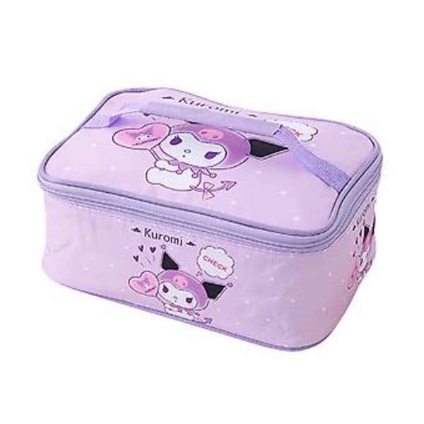 2024 Sanrio Cartoon Isolerad Lunchpack Väska Barn Flickor Skola Mat Snack Picknick Box Förvaringsväskor Handväska Present (Kuromi)