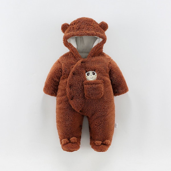 Baby Clothes Baby Bear Onesie Baby Sweater Jumpsuit Baby Winter Clothes Blue 80cm