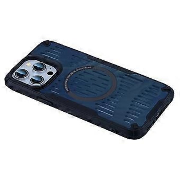 iPhone 15 Pro -kuori, lämmönpoisto, ontto, magneettinen TPU+PC-puhelinkuori, yhteensopiva Magsafen kanssa (tyyli E)