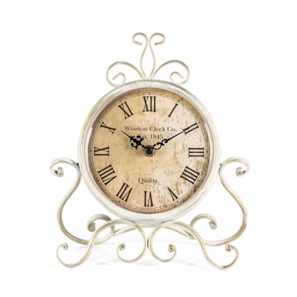 Bordklokker 28 cm Høyde Stille Ikke-Tikkende Romersk Retro Art Tabl