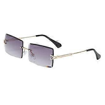 3-pack Mode Rektangulära Solglasögon Designer Färgade Glas UV400 Skydd