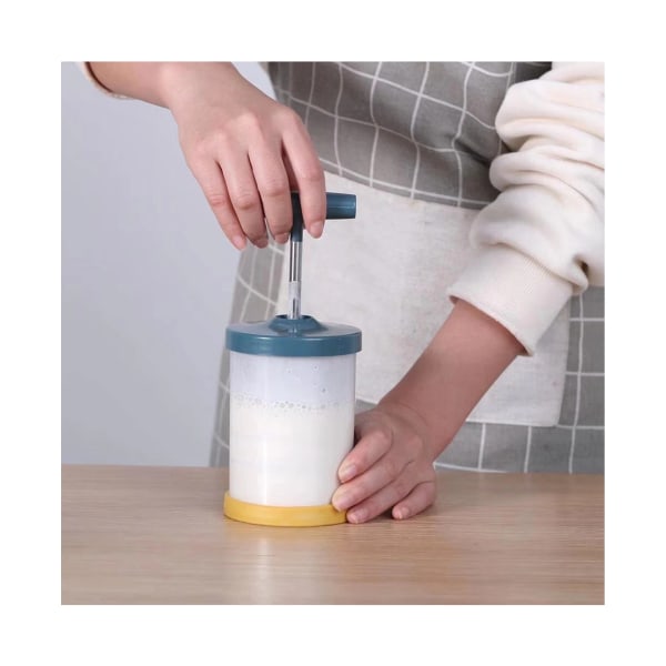 Eggvisp Multifunksjonell Metall Håndpumpe Melk Kaffe Skummer for Ho