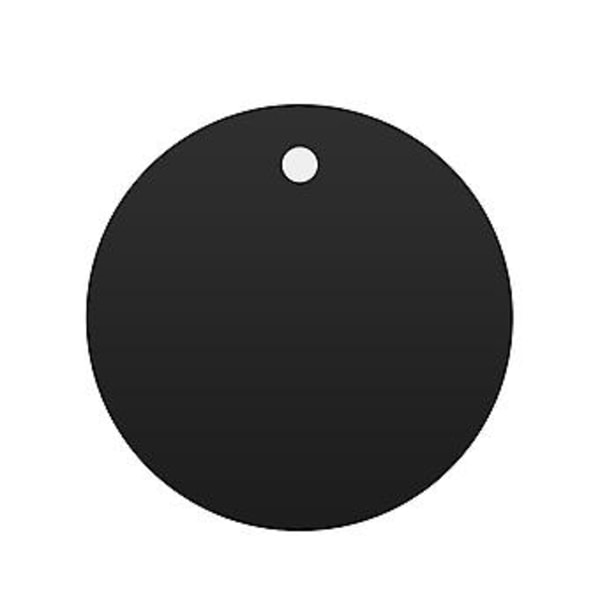 Metallipäällysteinen magneettinen auton teline magneetti puhelimen pidike liima-tarra pyöreä neliö (musta)