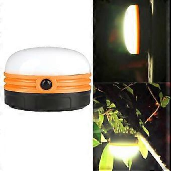 Bärbar LED-lampa för utomhusbruk, dimbar nattlampa för camping och nödsituationer (Orange)