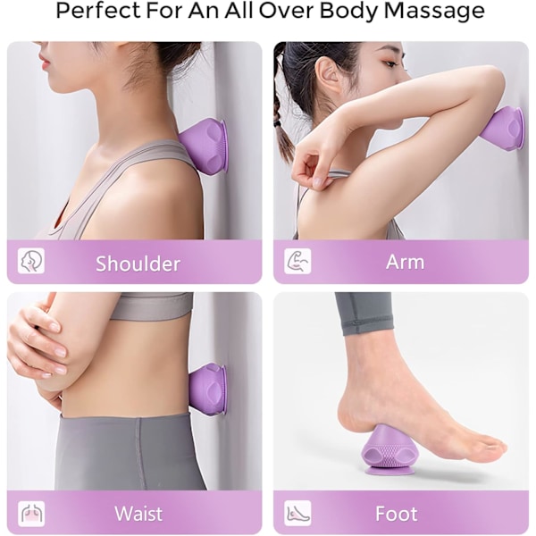 Massageboll, Djupvävnadsmassage för Rygg, Fotmassage, 2 i 1