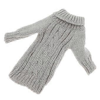 1/6 Skala Casual Strikket Oversized Langærmet Pullover Sweater Outfit til (Grå)
